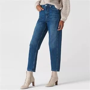 Whistles High Waist Barrel Leg Denim Jeans